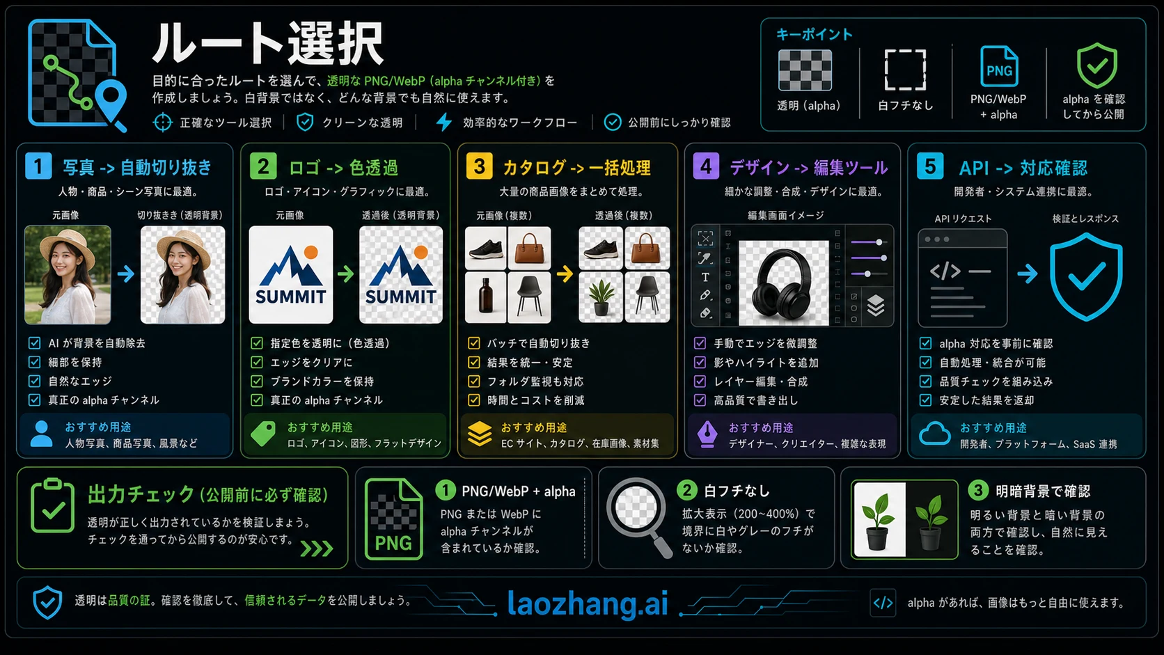透明背景のルート