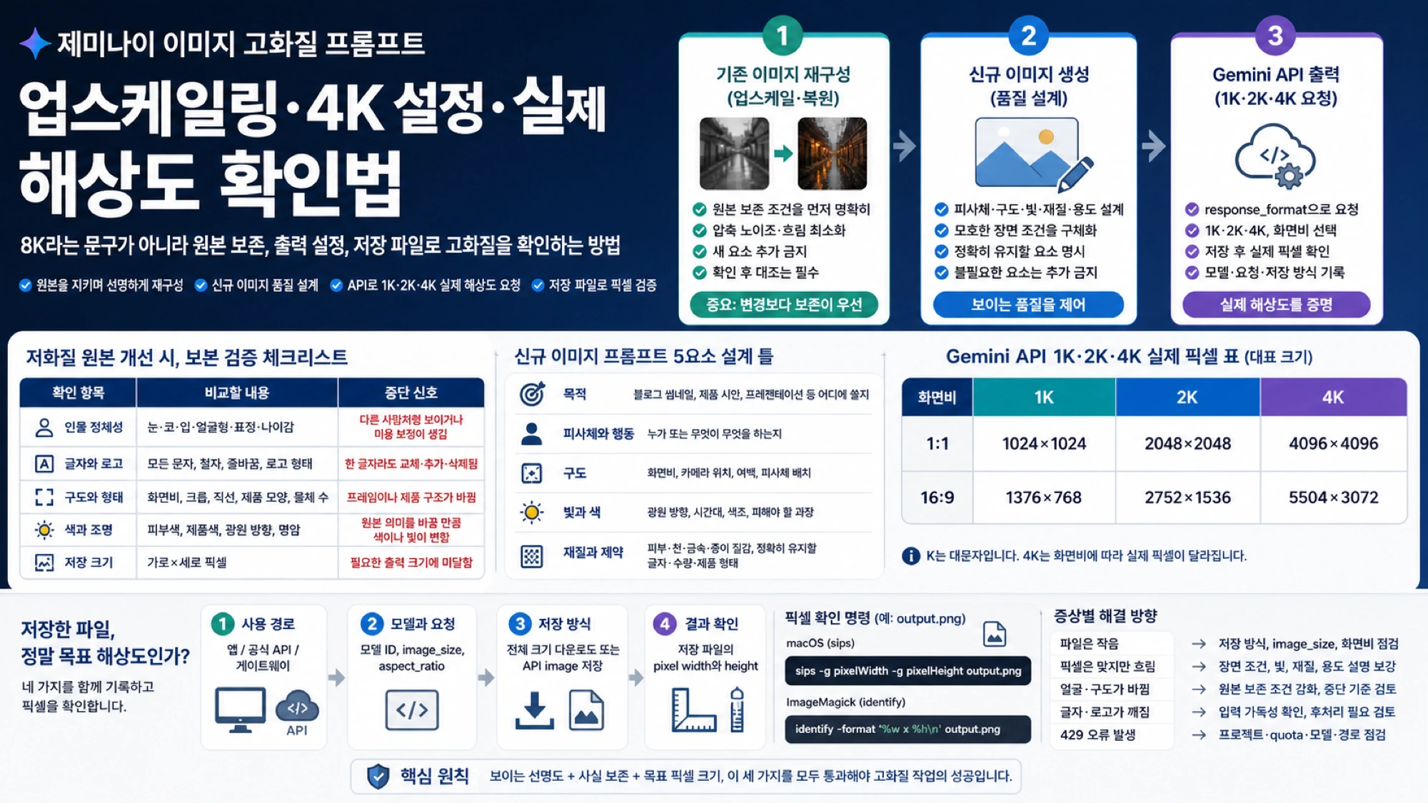 Gemini 이미지의 보이는 품질, 원본 보존과 실제 저장 크기를 따로 확인하는 그림