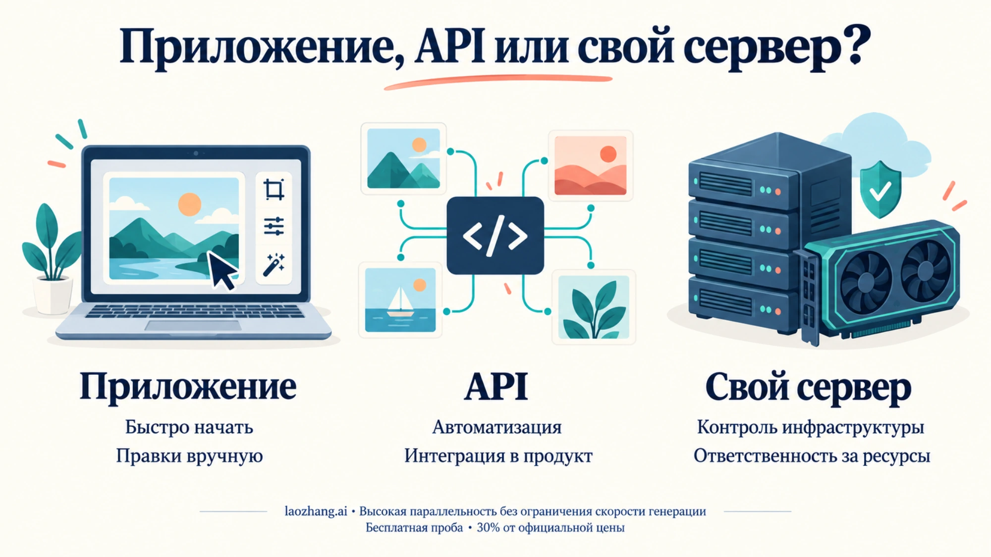 Три пути работы с изображениями: приложение для ручных правок, API для автоматизации и собственный сервер