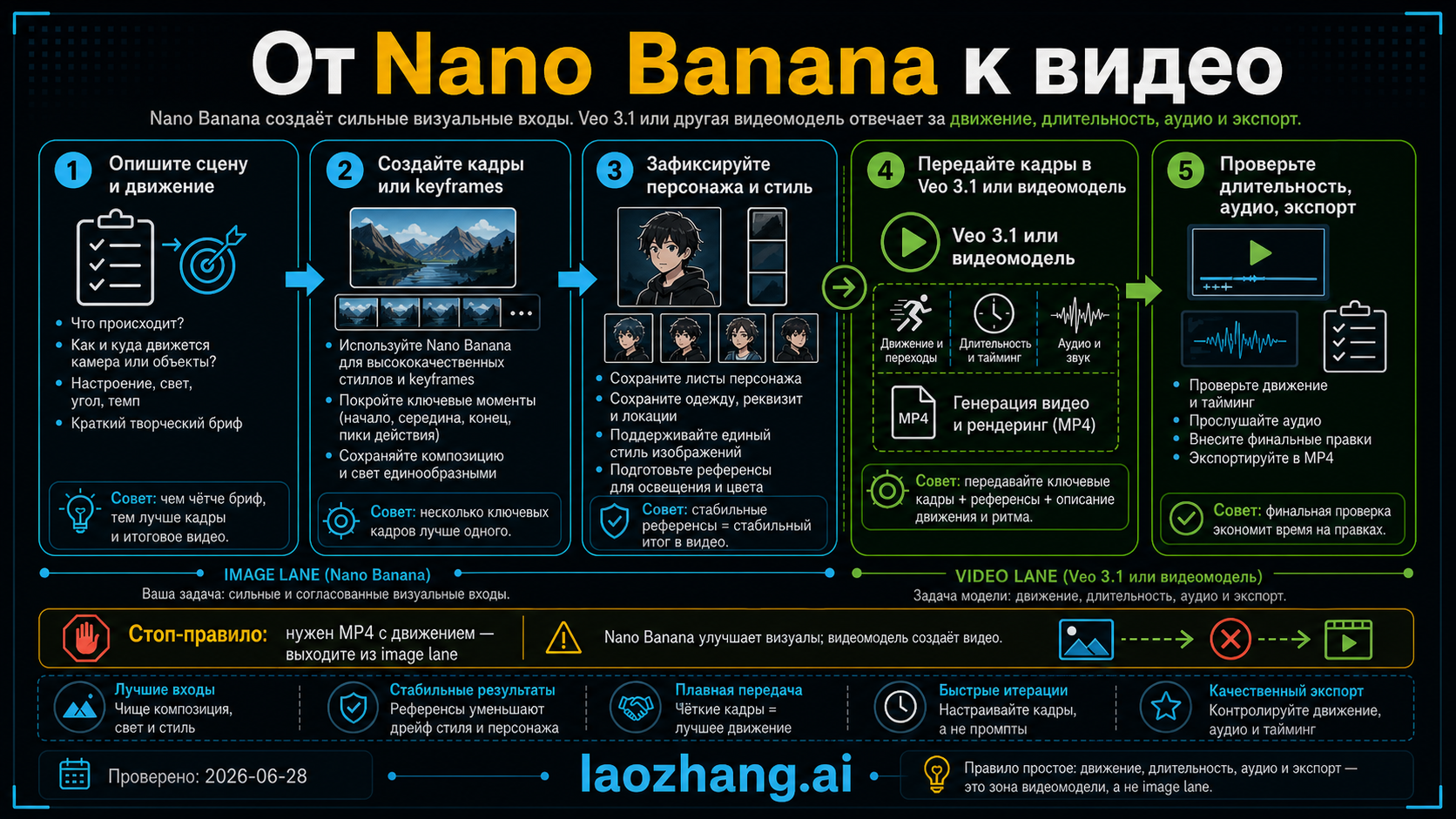 Workflow: от Nano Banana к видео