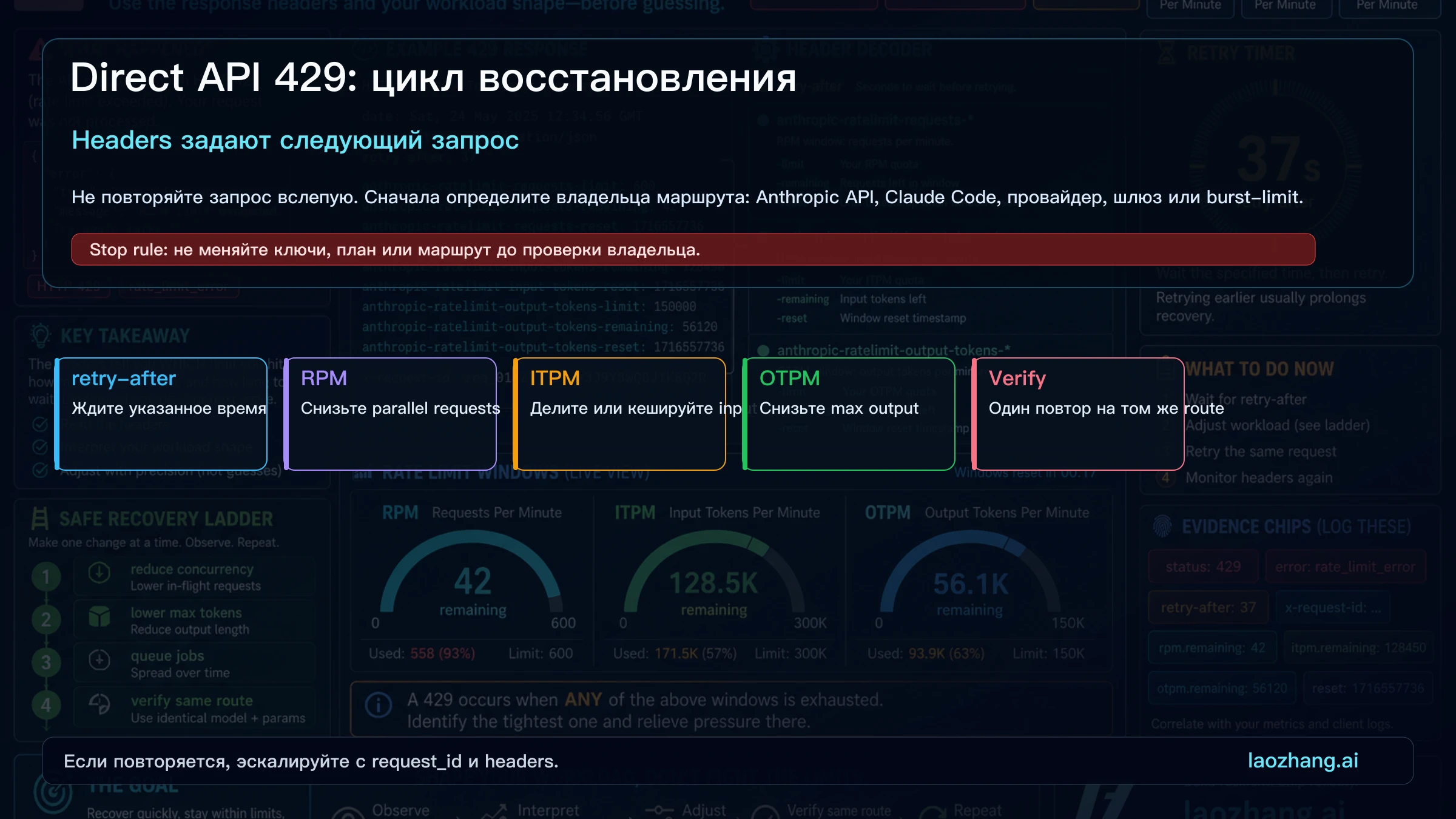Цикл header и retry