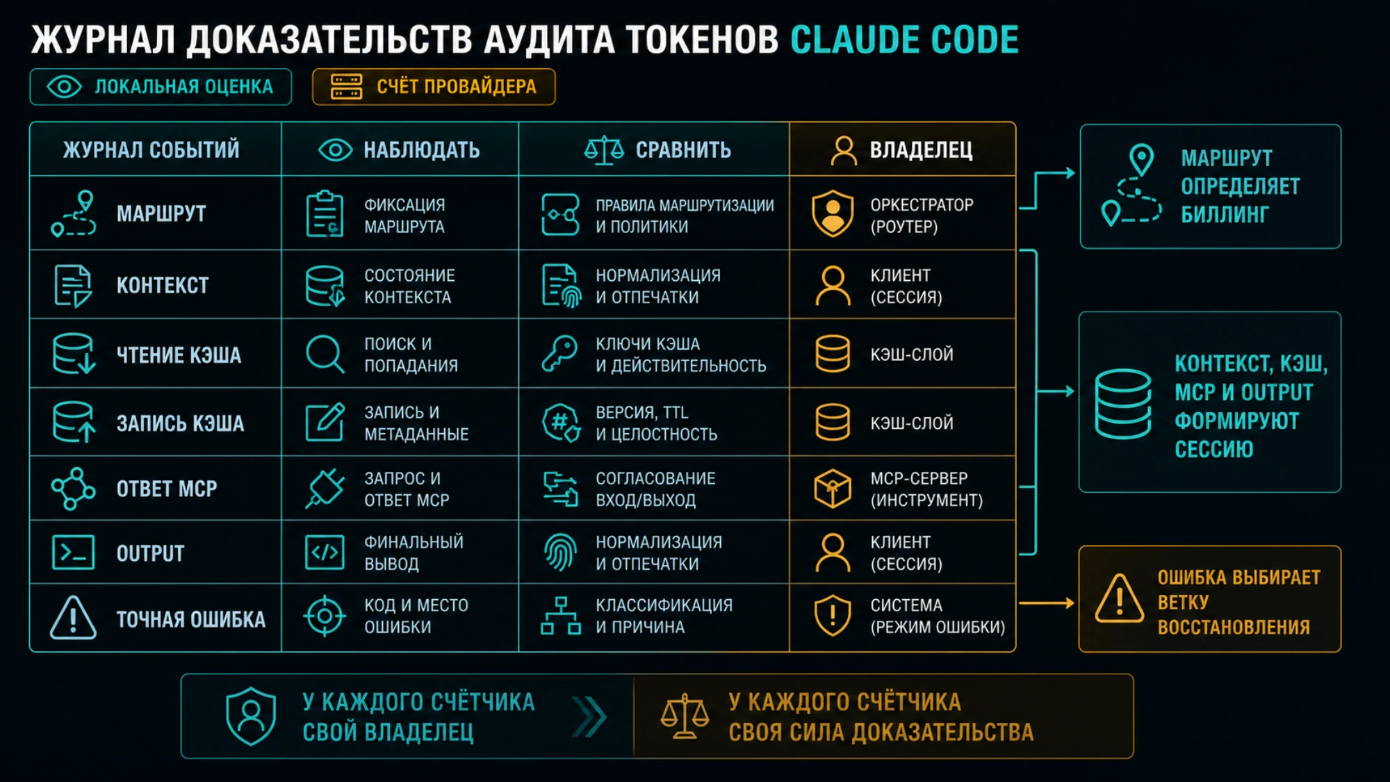 Журнал метрик Claude Code и силы доказательств
