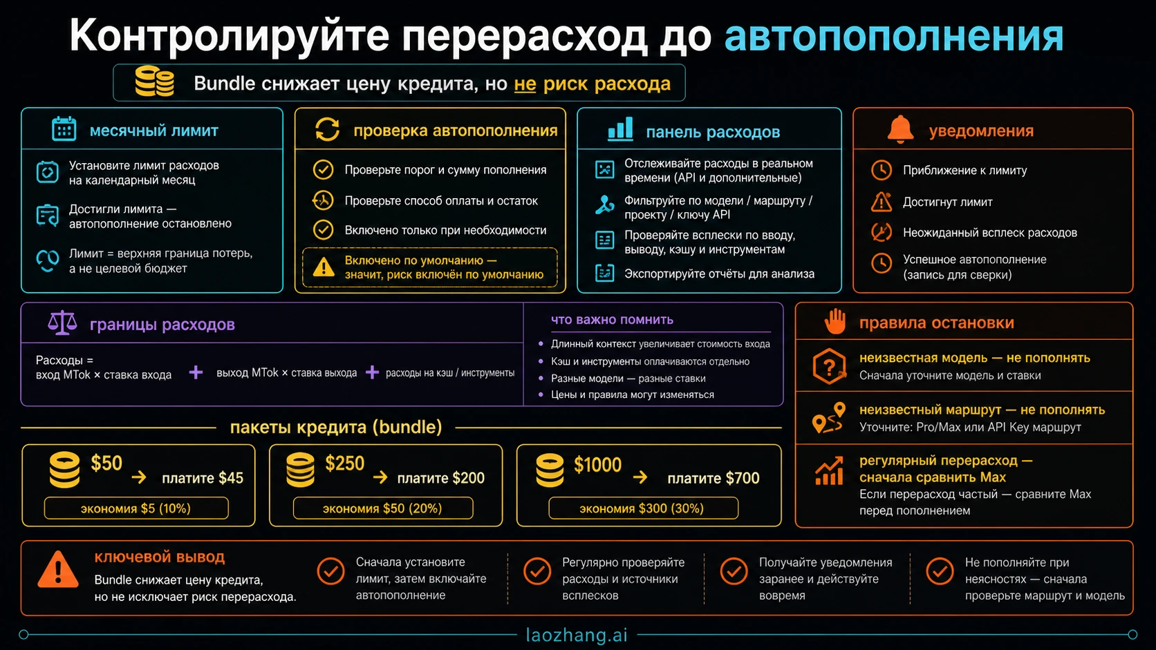 Лимиты автопополнение и Bundle для перерасхода Claude
