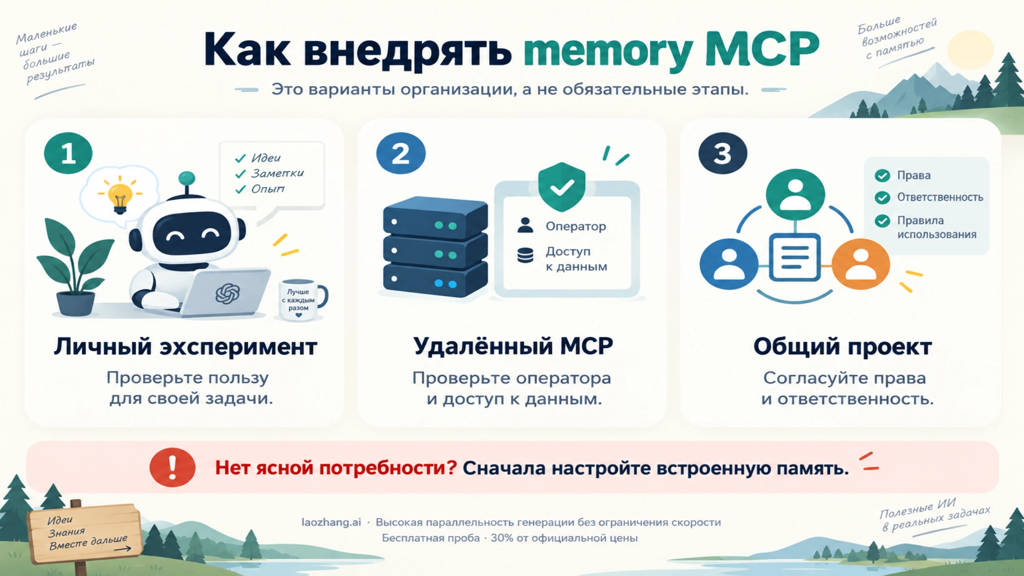 Варианты организации внешней памяти: личный эксперимент, удалённый MCP и общий проект