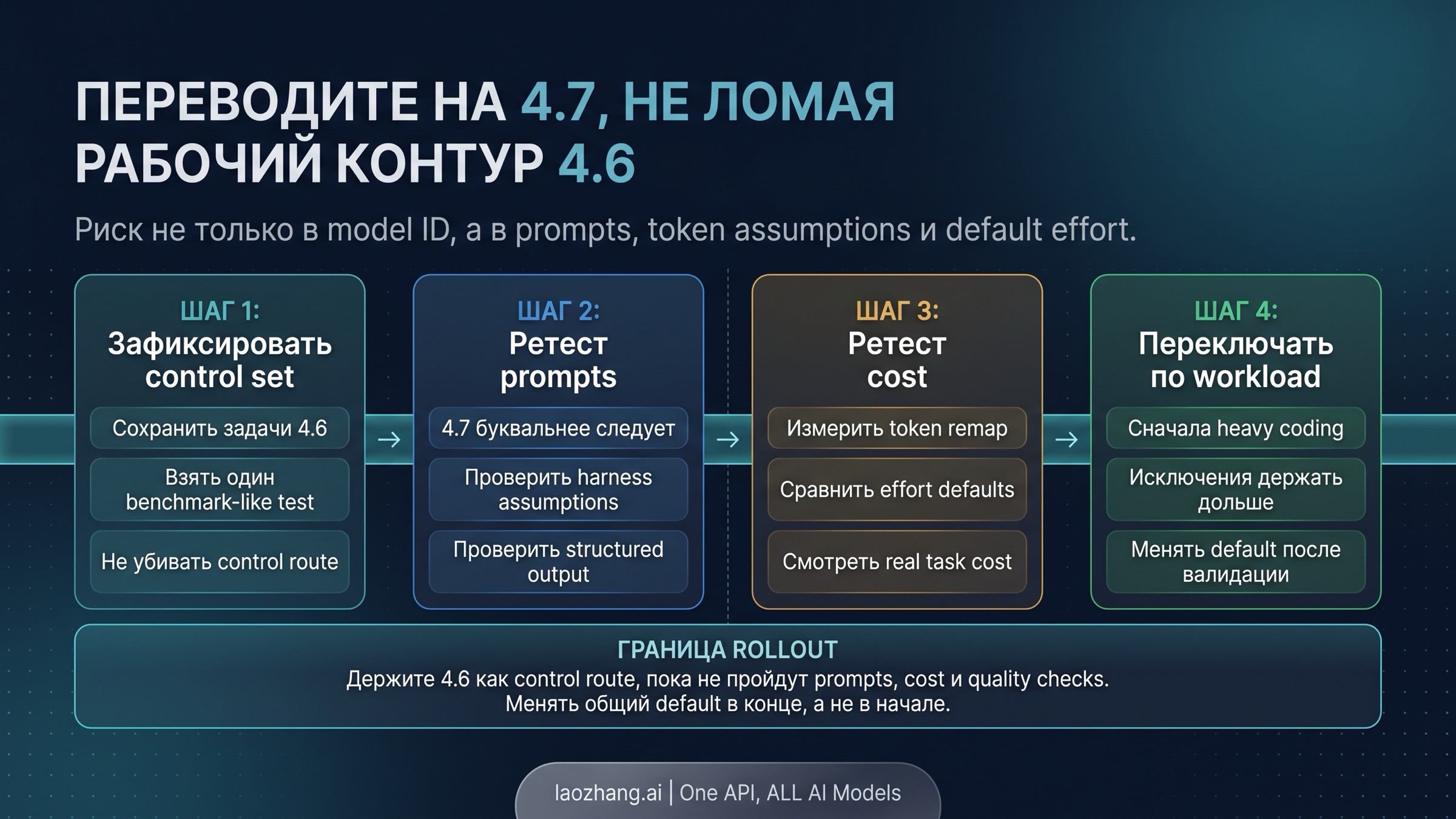 Поэтапный чеклист миграции с Claude Opus 4.6 на Claude Opus 4.7