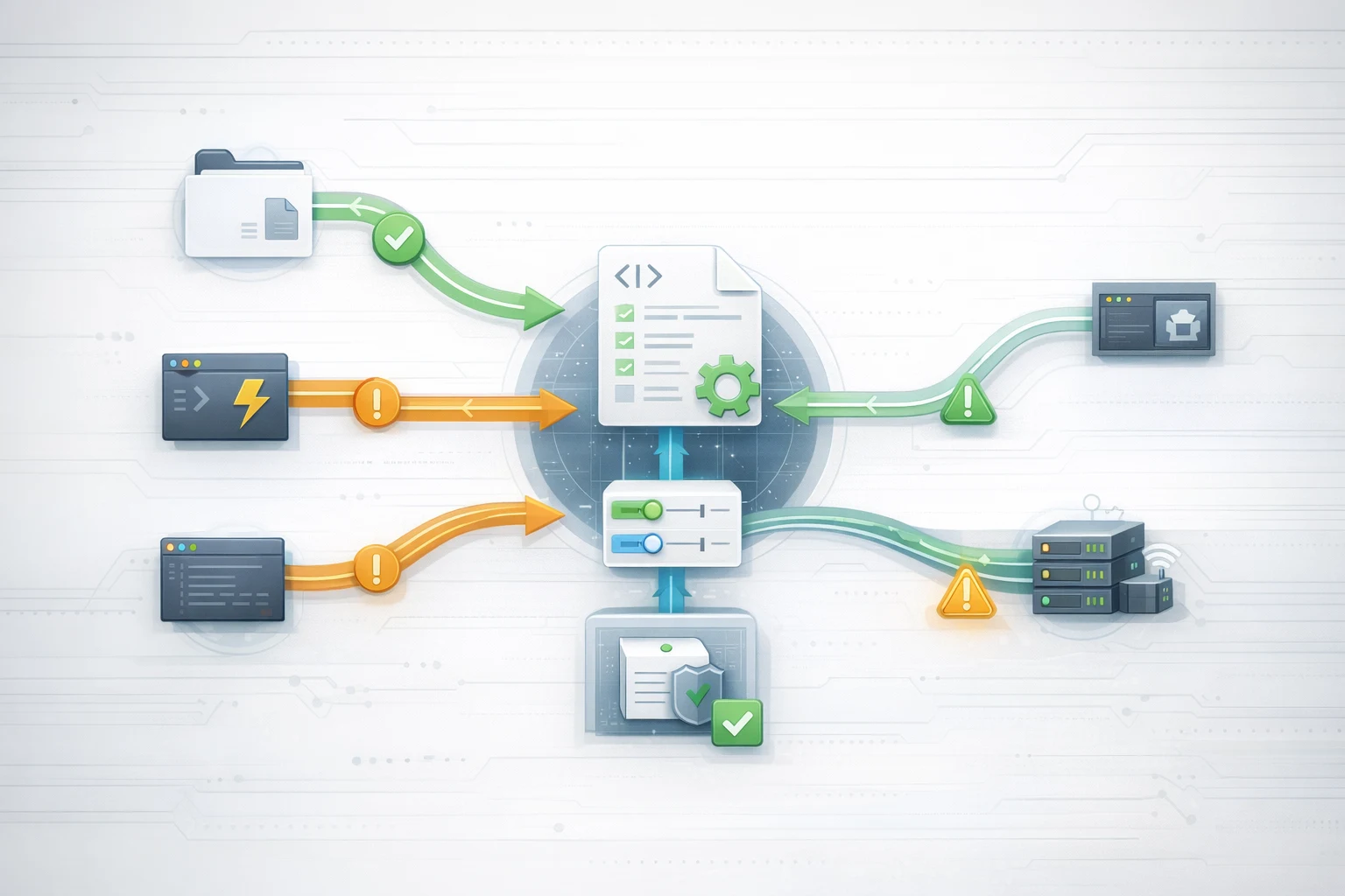 Безтекстовый troubleshooting flow для Codex config.toml: trust, cwd, overrides, profiles, TOML syntax и MCP checks