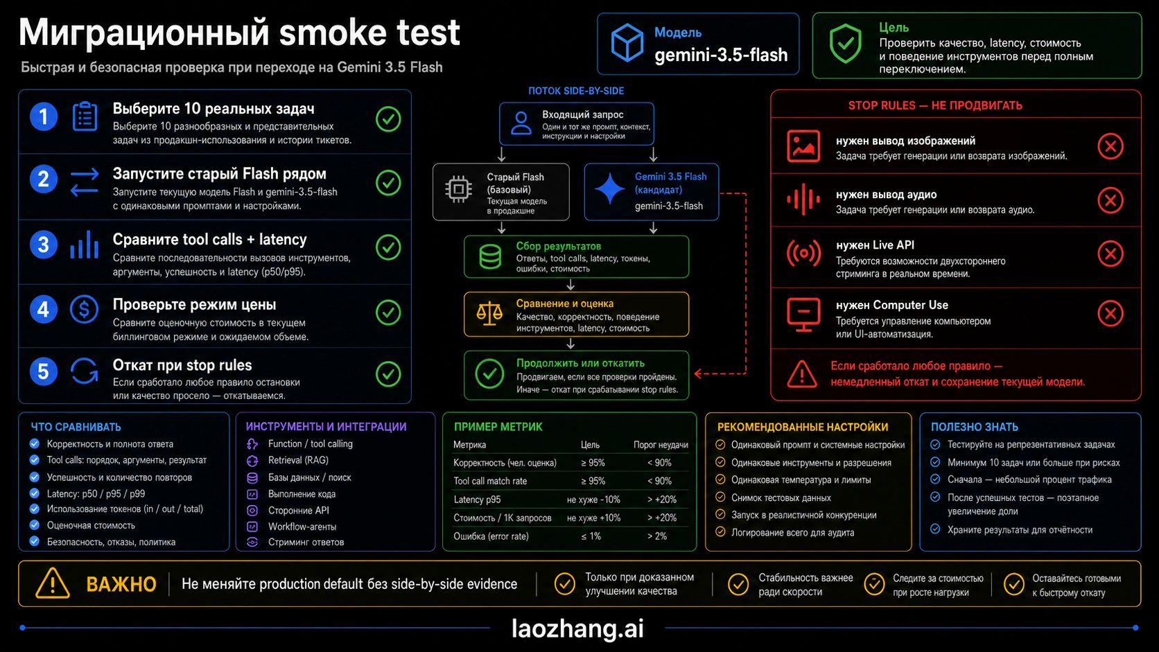 Gemini 3.5 Flash migration smoke test