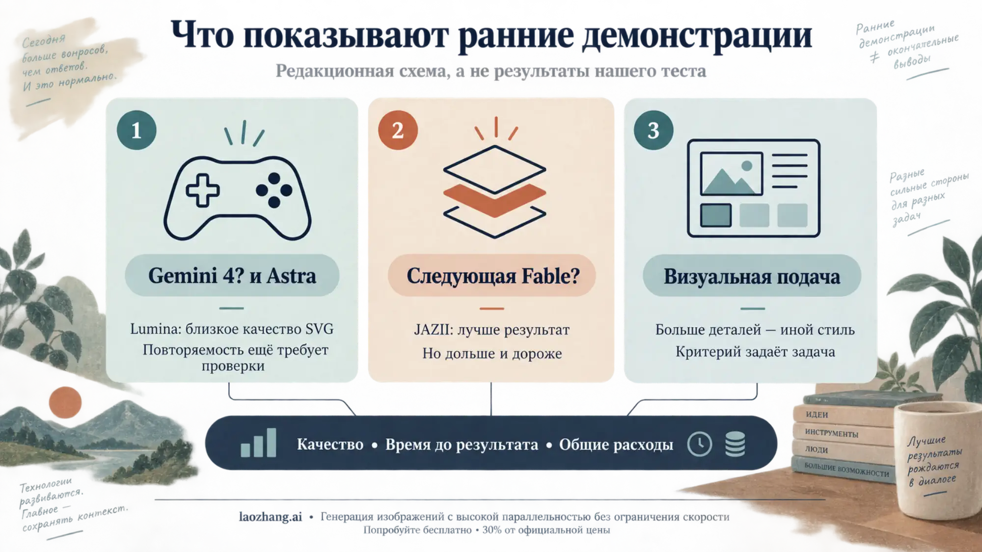 Редакционная схема ранних наблюдений: качество SVG, оценка следующей Fable и различия визуальной подачи