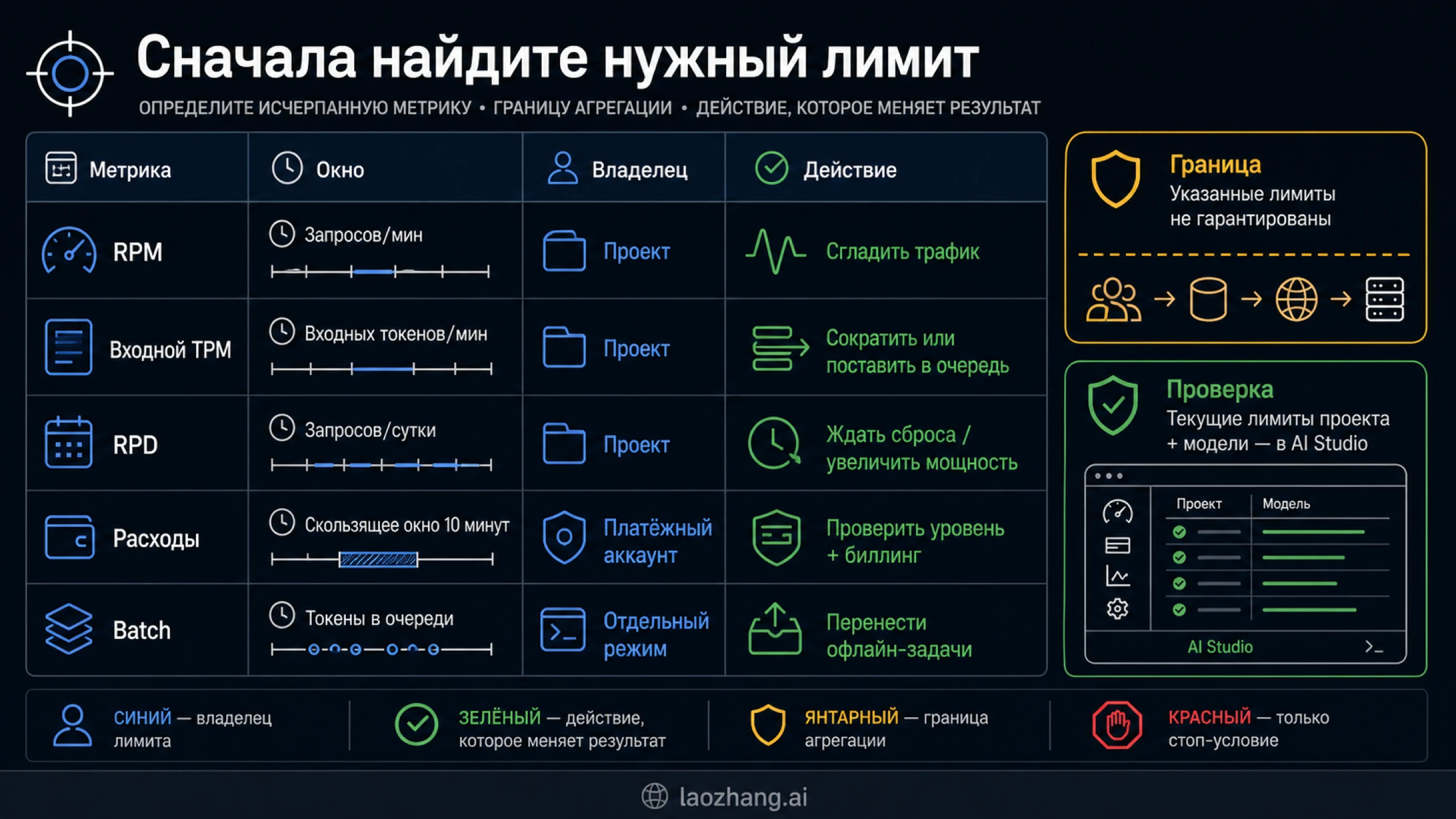Матрица RPM, входных TPM, RPD, уровня расходов и Batch с областями агрегации