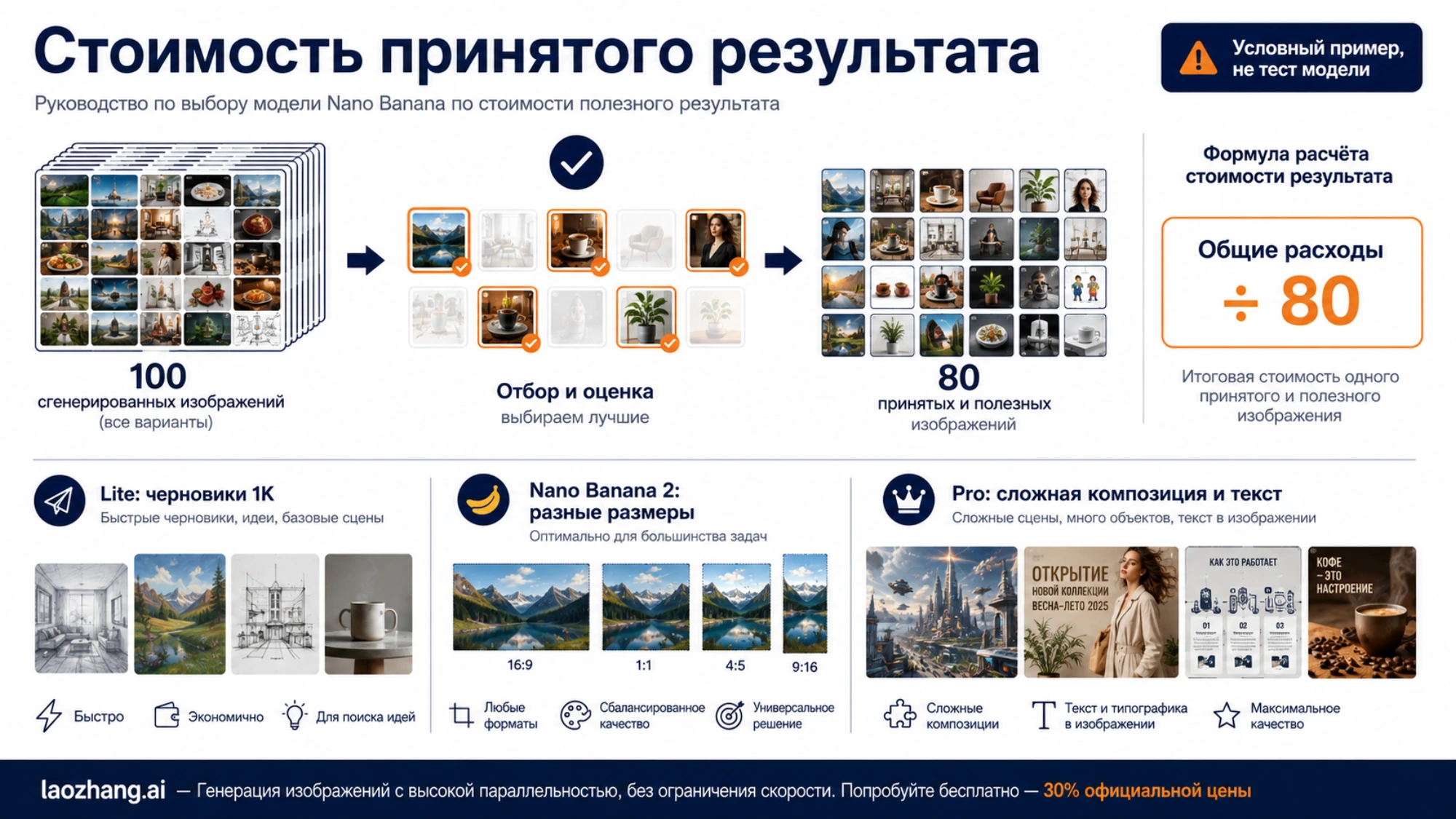 Стоимость принятого изображения и выбор модели под разные задачи