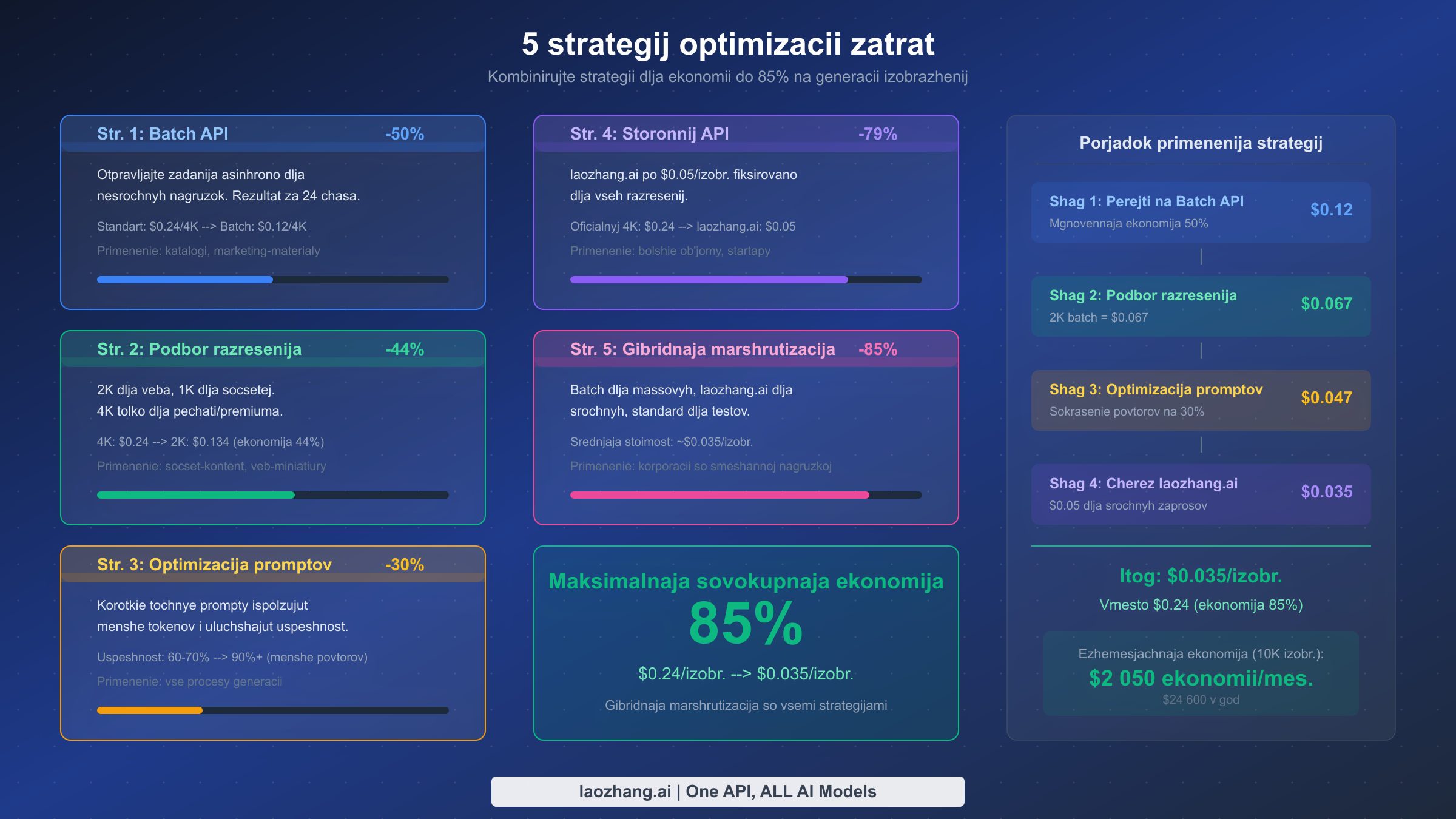 Пять стратегий оптимизации затрат Nano Banana Pro: от 30% до 85% экономии при комбинированном применении