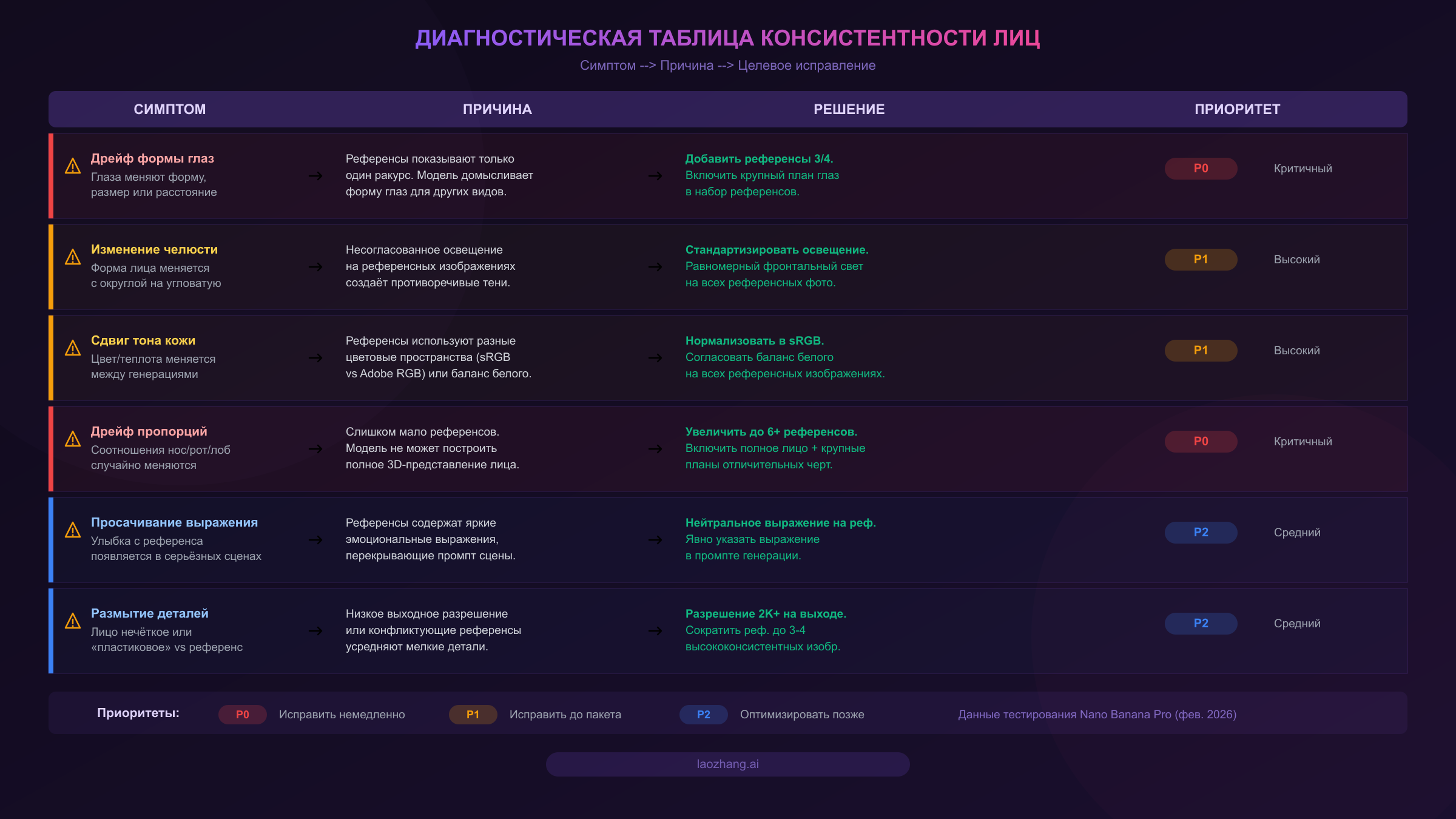 Диагностическая таблица устранения неполадок: симптомы, причины и целевые исправления