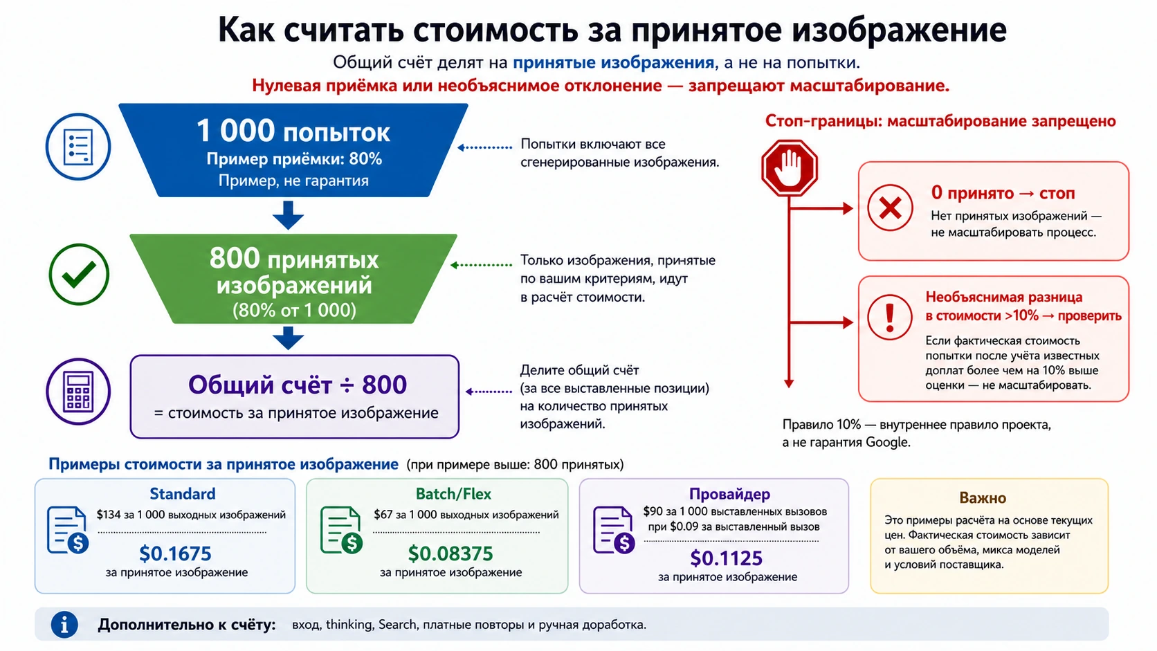 Тысяча попыток проходит проверку, восемьсот изображений принимаются, а общий счёт делится на число принятых