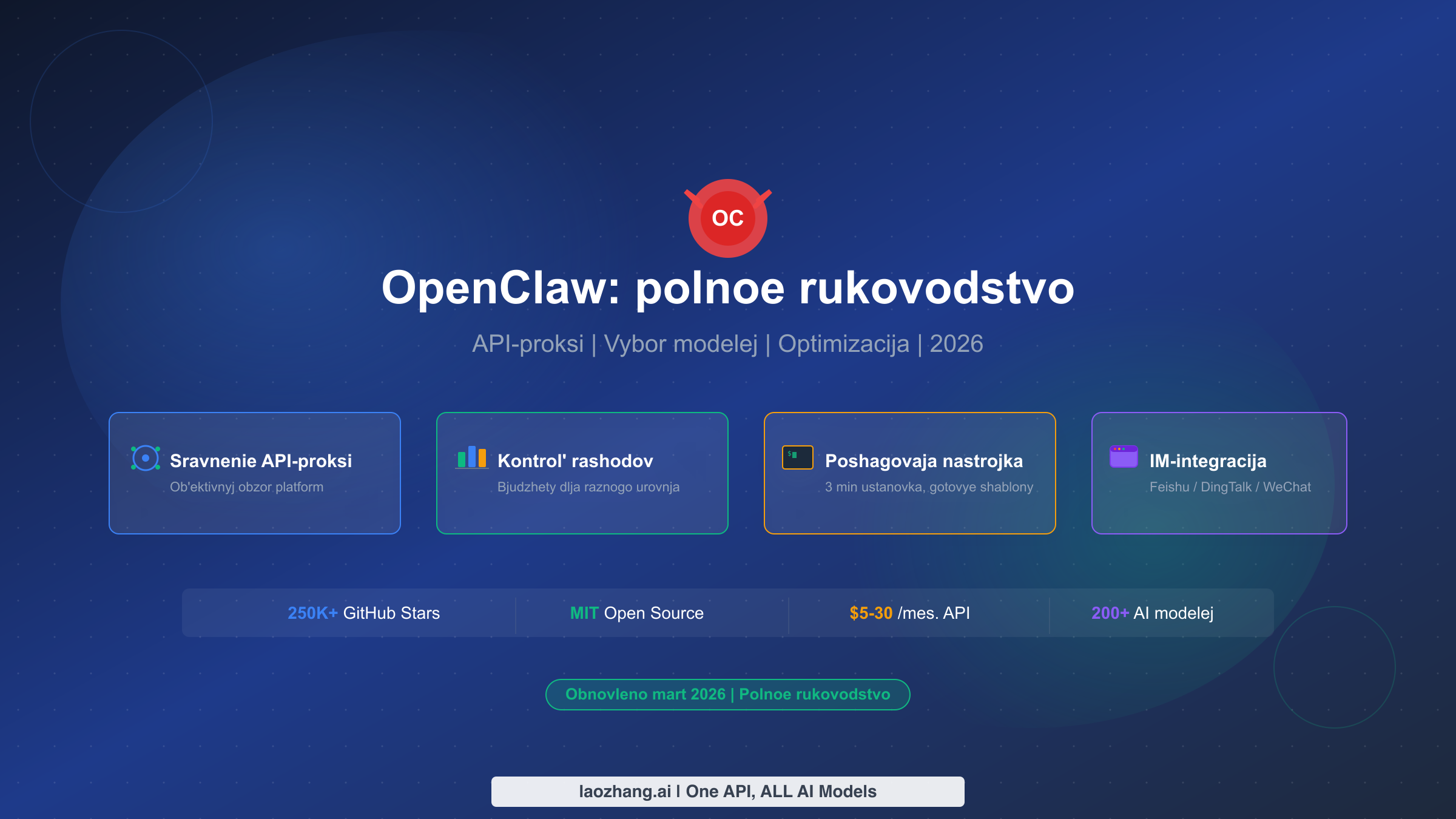 OpenClaw: полное руководство по API, настройке и оптимизации (2026)