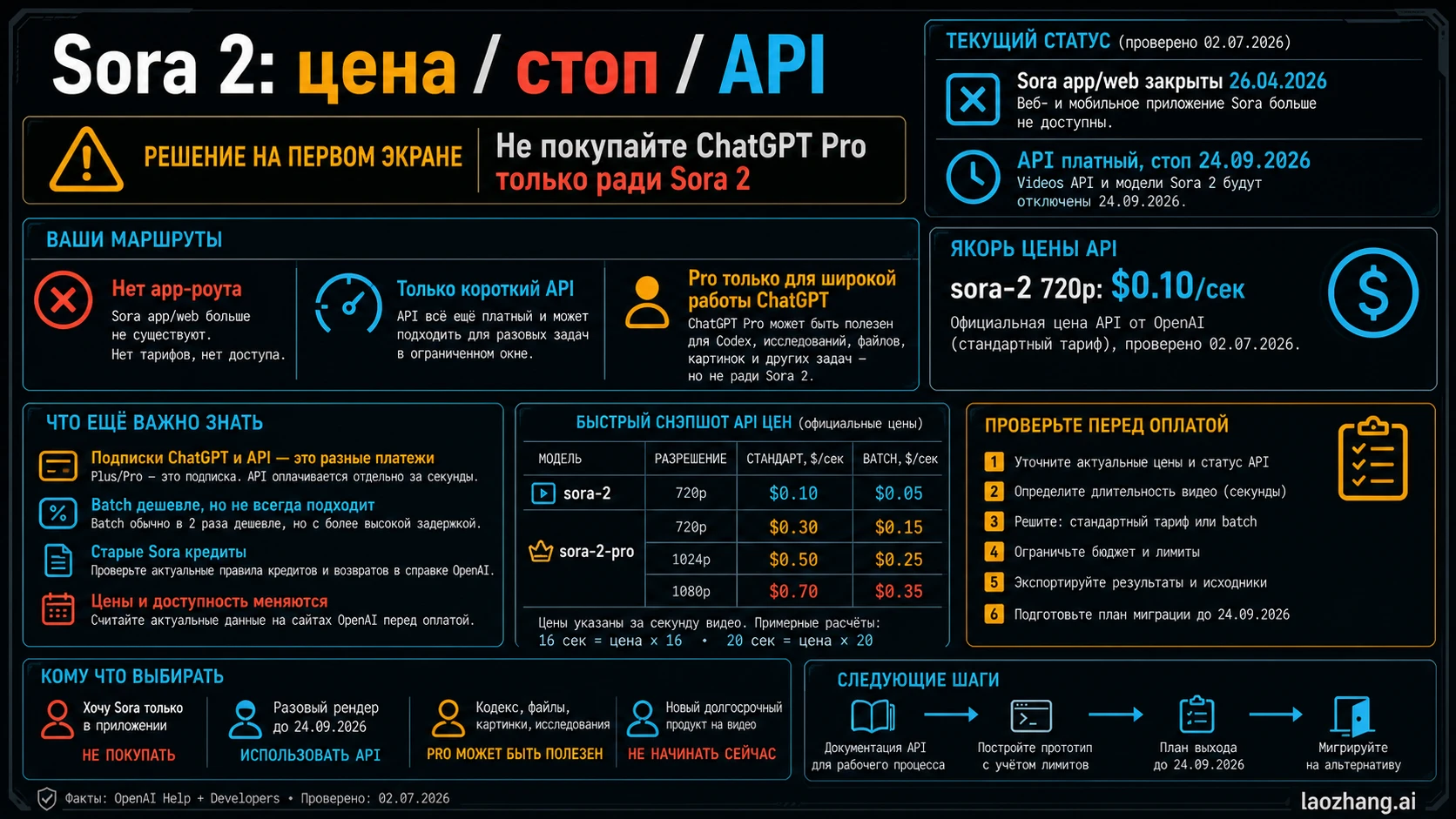 Цены Sora 2 в 2026: стоимость API, планы и стоит ли ChatGPT Pro