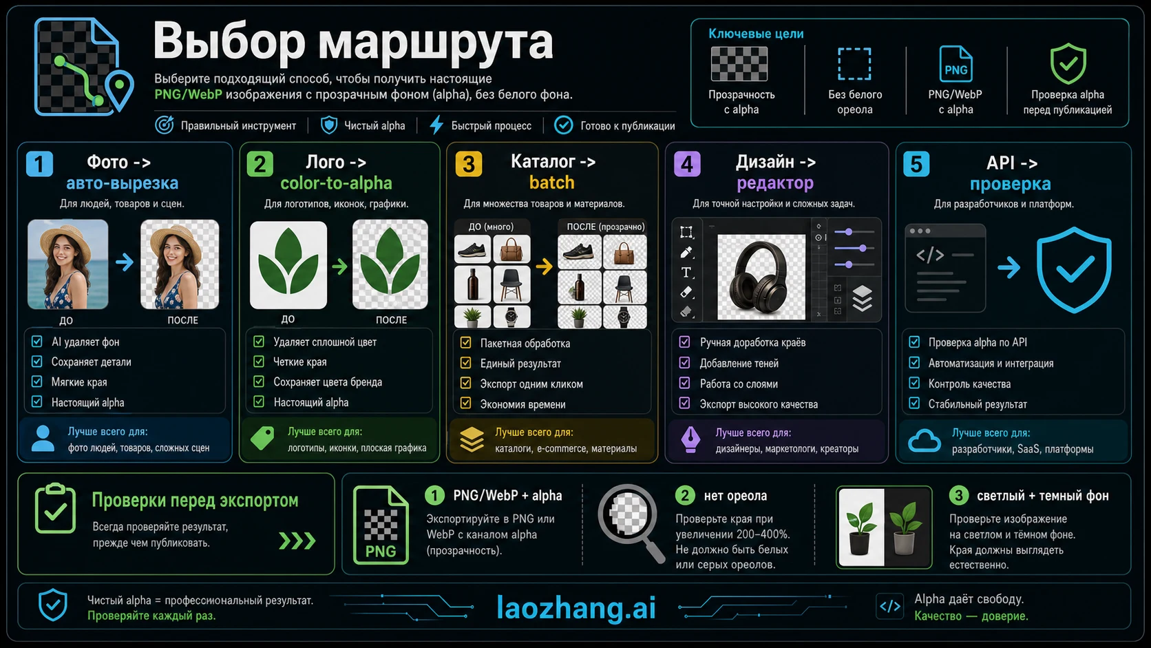 Маршрут прозрачного фона