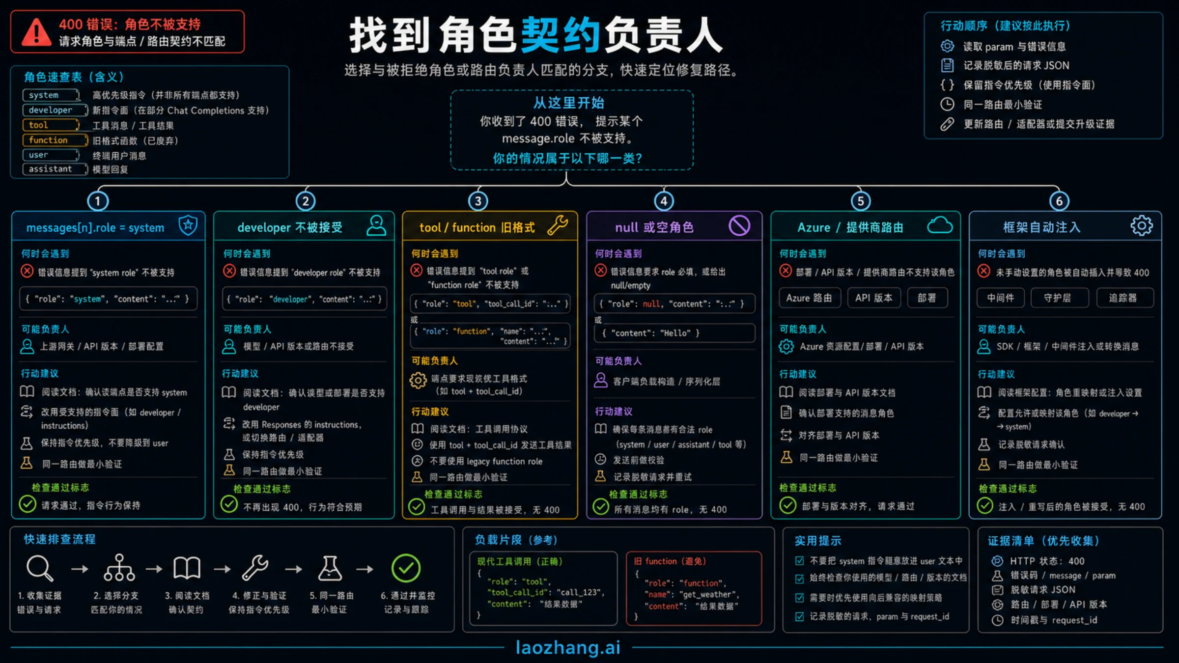 定位不支持角色错误归属的角色契约决策图