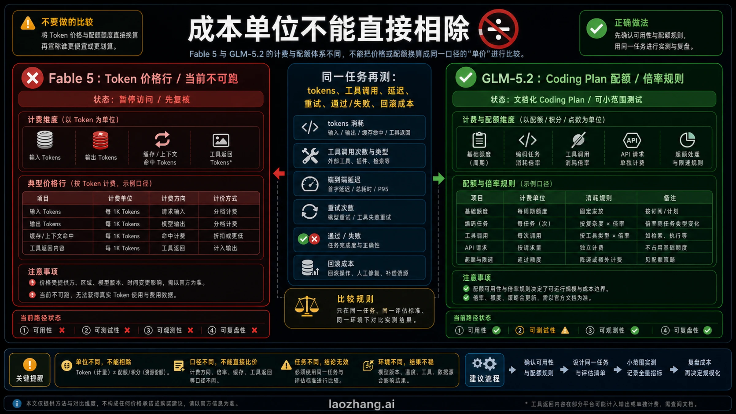 Claude Fable 5 与 GLM-5.2 成本单位对照