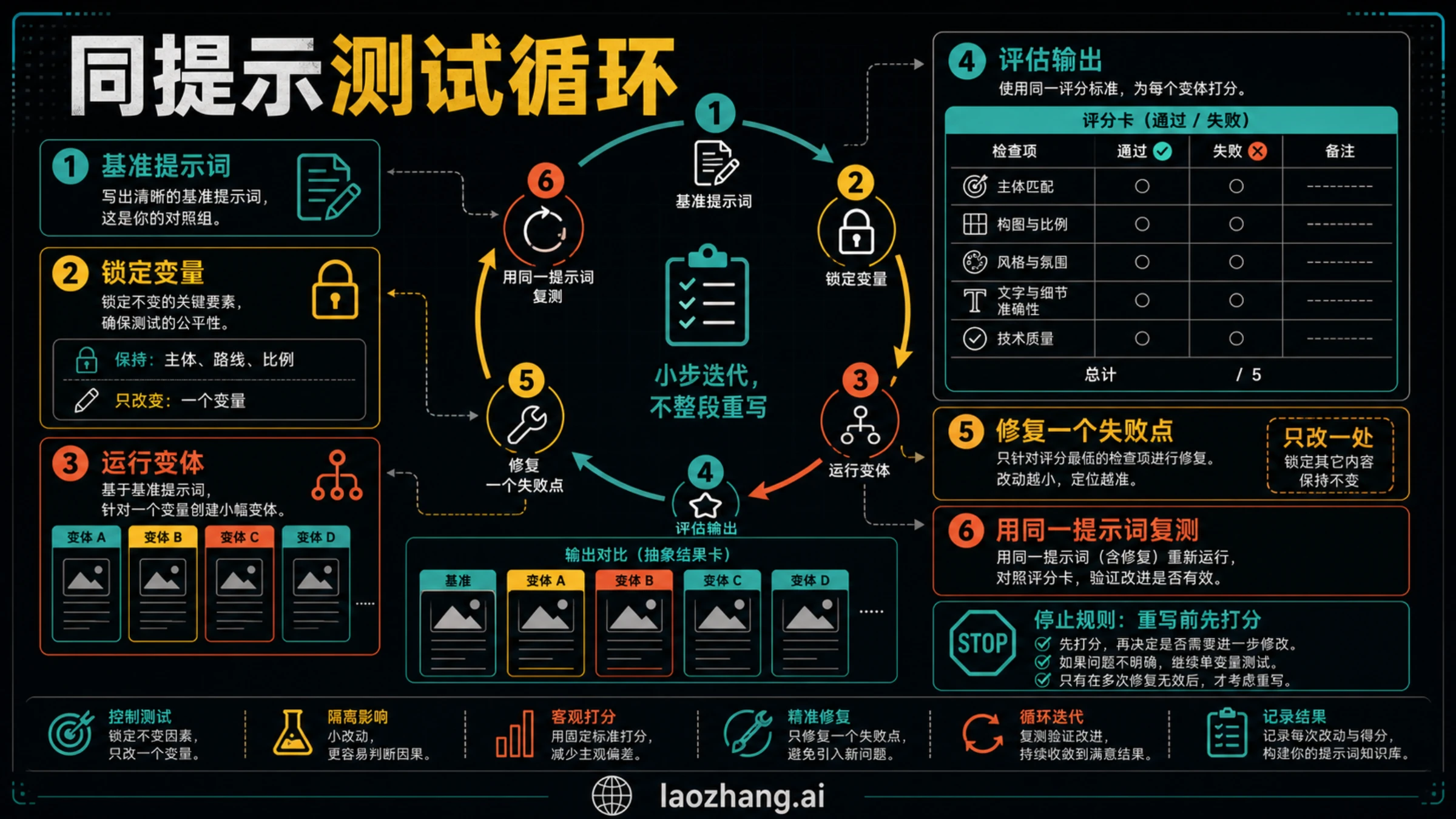 Nano Banana 同提示测试循环图