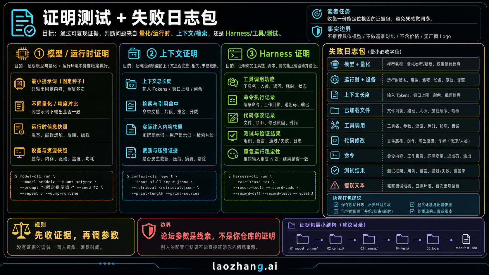 失败证明和日志包字段