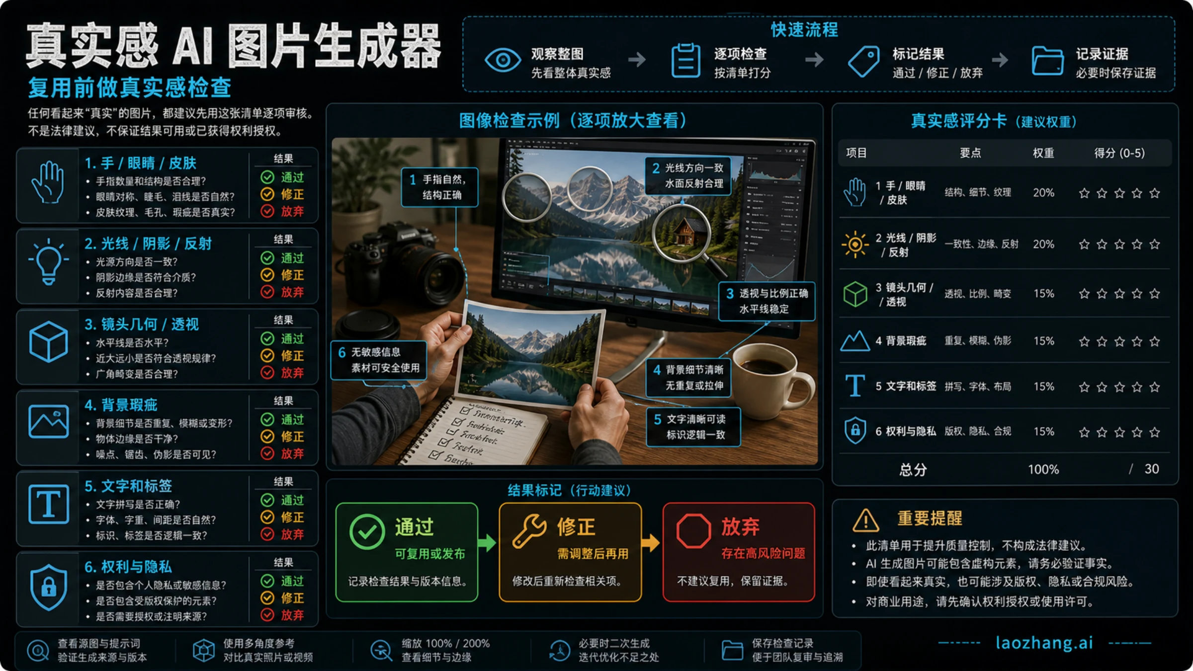 真实感图片复用前的写实度 QA 评分表