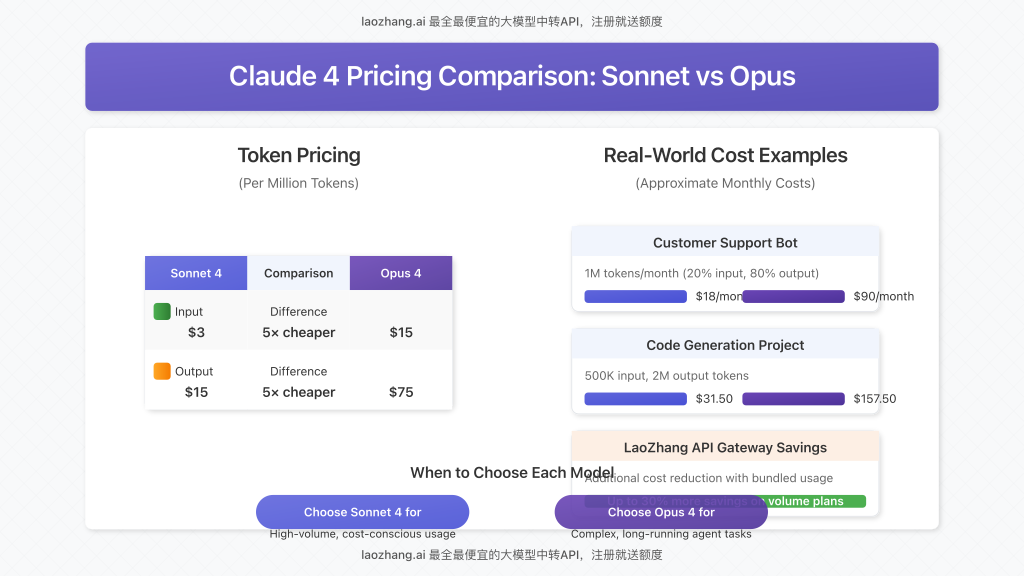 Pricing comparison chart showing cost per task for different use cases
