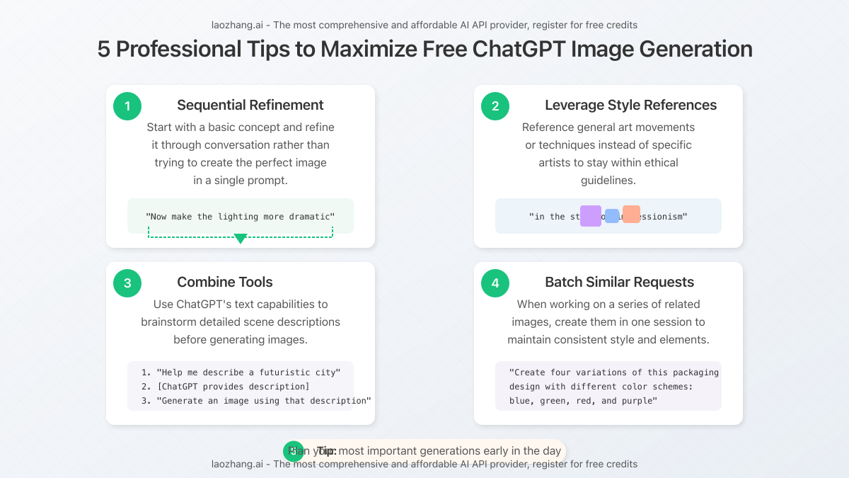 Professional tips visualization with key strategies illustrated