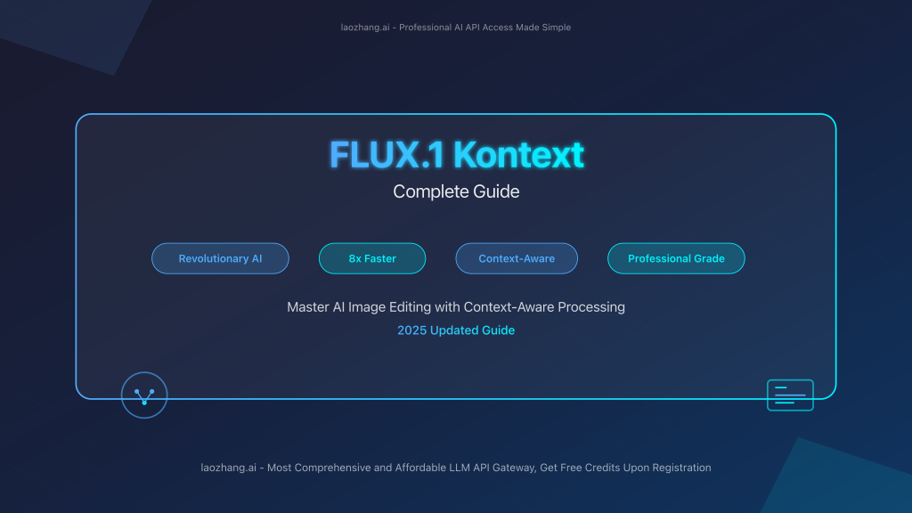 FLUX.1 Kontext Complete Guide Cover Image