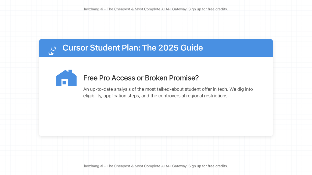 An overview of the Cursor Student Plan for 2025.