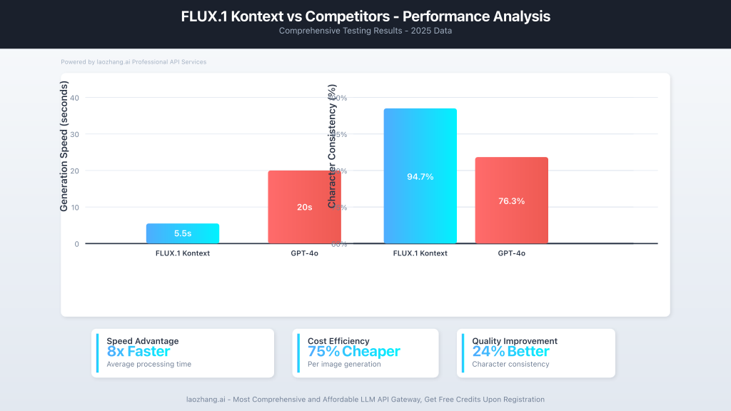 FLUX.1 Kontext vs Competitors Performance Chart