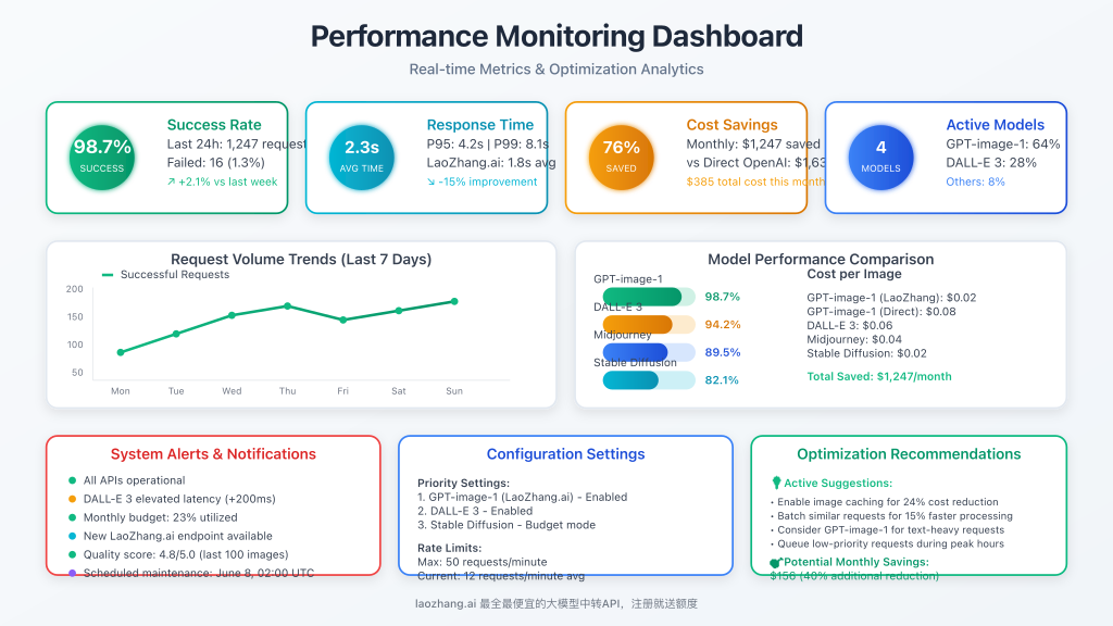 Feature comparison showing monitoring dashboard and optimization metrics