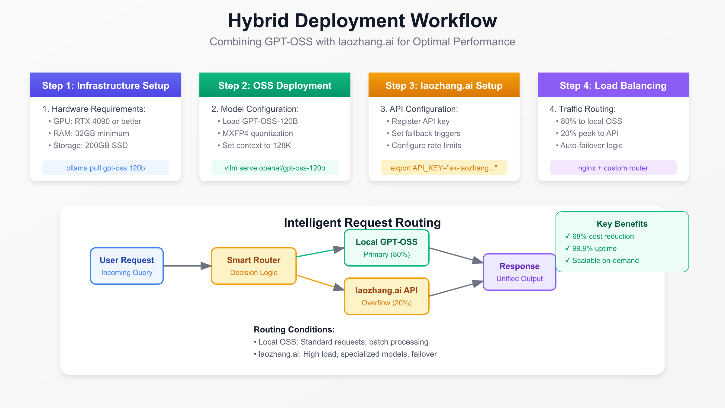 Hybrid Deployment Workflow with laozhang.ai