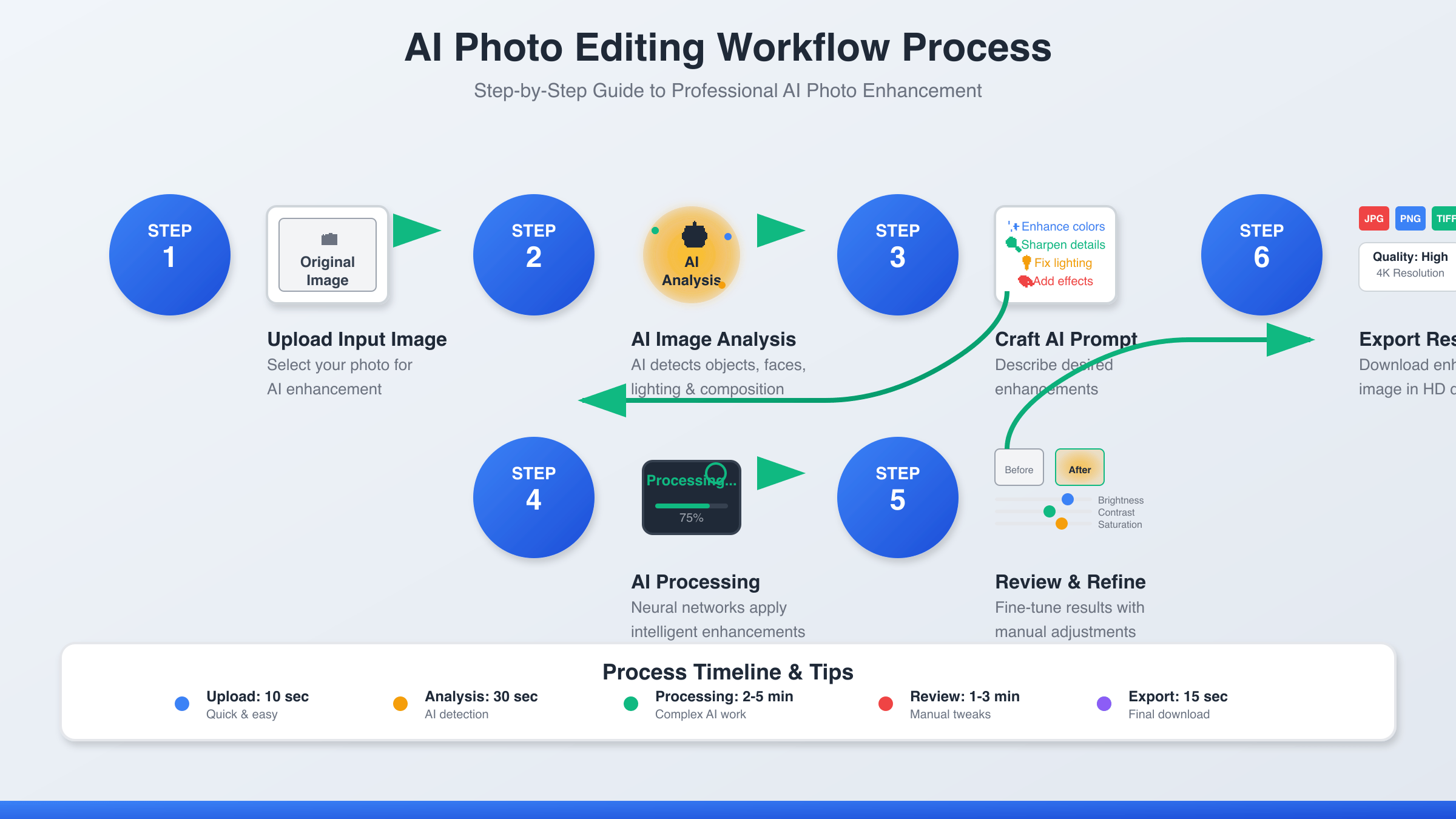 AI Photo Editing Workflow Process